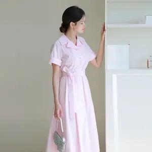 르포엠 [CJ][최초가 89,9]벨리아 하프소매 플레어 원피스