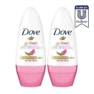 2개 도브 데오드란트 석류버베나 롤온 40ml