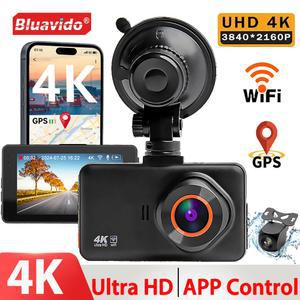 블루아비도 4K 울트라 차량용 1080P 블랙박스 IMX415 GPS 로거 HD 시야 3840 카메라 2160P 비디오 WIFI 듀얼