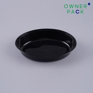 [BR] SZ-L-750E-2 내열 타원형 도시락용기 2칸 (750ml/블랙) 200개 세트
