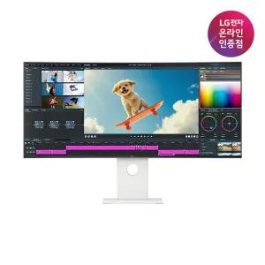LG 40U990AW 100cm(40인치) 5K2K 나노IPS블랙 WUHD 울트라와이드모니터 화이트 썬더볼트5 5ms HDR600 스피커내장 슬림베젤 틸트 스위블 신모델출시