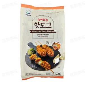 ~유통기한(25.09.02) 행사~ 키큰아이 모짜감자핫도그 400g (냉동)