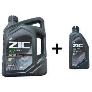 ZIC X7 ZERO 0W30 4L 1개 + 1L 1개  가솔린 지크제로