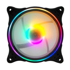 RGB LED 120MM 게임용 컴퓨터 시스템쿨러 데스크탑 냉각 쿨링팬 PC 그래픽카드 쿨러 튜닝 교체용