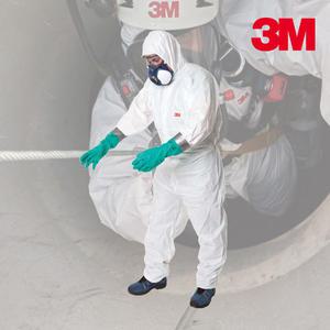 3M 산업용 원피스 방진복 4545 화이트 XL 사이즈