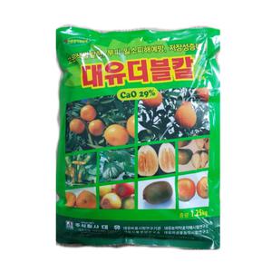 [모두싹판다]대유 더블칼 1.25kg 유기태 구연산 킬레이트 칼슘제 감귤 과수 칼슘 관주용 엽면시비 석회비료