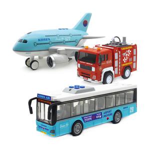 반디 공항 3종 세트 버스 비행기 소방차 놀이 자동차 장난감