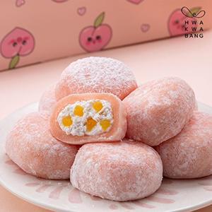 [화과방]설레는 복숭아크림찰떡 (40gx8개입) 복숭아 찹쌀떡 모찌 찰떡 개별포장