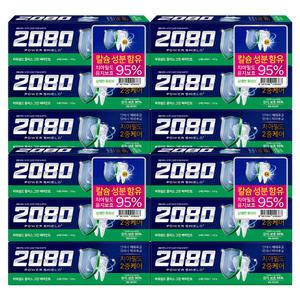 2080 파워쉴드 플러스 그린 치약, 120g, 12개