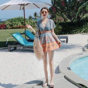 커버업 원피스 수영복 상하체 커버 TL266