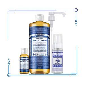 닥터브로너스 페퍼민트 퓨어 캐스틸 솝 멀티 클렌저 950ml + 60ml