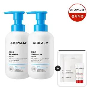 [아토팜]마일드샴푸 300mlX2 +(크림8ml*2+유연제20ml*2 8/11~17일)