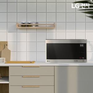 [LG]전자 전자레인지 MW25S 25L 1000W 출력조절 스마트인버터 글라스터치 스테인레스