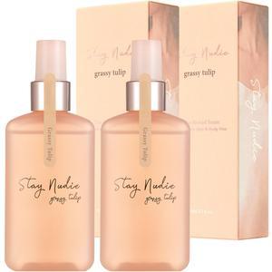 바디홀릭 스테이누디 보습 대용량 헤어&바디미스트 그래시 튤립 100ml 2개