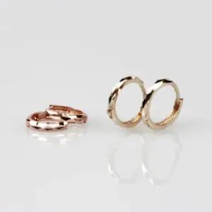 14K 다이아컷 원터치 링귀걸이 5mm 골드 한짝