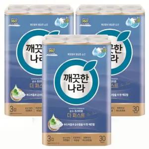 순수 프리미엄 더 퍼스트 30m 30롤x3팩