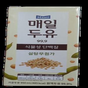 매일두유 99.9 무가당 식물성 단백질 190ml x 48팩 대용량