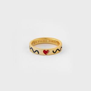 갤러리아 논논 반지 DOODLE RNG(4mm) SILVER925(18K GOLD PLATED)