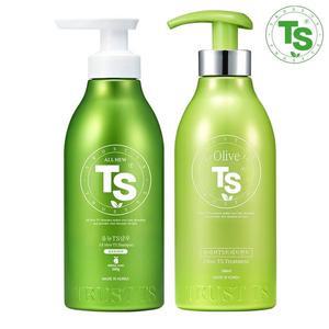 [신세계라이브쇼핑]올뉴 TS 샴푸 500g + 올리브 TS 트리트먼트 500ml