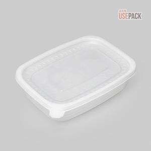 EH 사각 죽용기 소 50개 반투명 세트 냉장고 반찬 소분 포장 밀폐용기