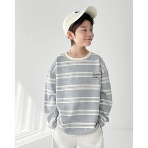 [리틀브로] (아동)B.포라인단가라티_멜란지+크림[티셔츠BFB4537D]