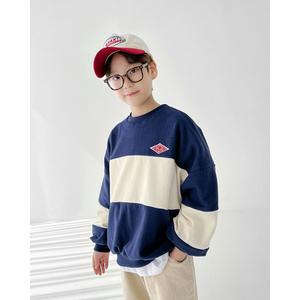 [리틀브로] (아동)클래식배색맨투맨[티셔츠BFAY371D]