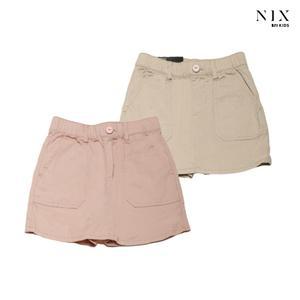 [NIXKIDS]여아) 저온스 코튼 컬러 아웃포켓 풀밴딩 큐롯팬츠(FKQMDKA921M)