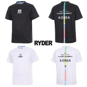 [라이더] 티셔츠 배드민턴 반팔 상의 남성 여성 코튼라이크 반팔티 블랙 화이트 2025JKRC-1 2