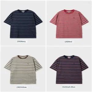 후아유 공용 서퍼베어 멀티 스트라이프 반팔티 / Surf Bear Multi Stripe T-Shirt WHRS