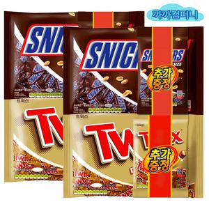 스니커즈 펀사이즈(24입)500gx2봉+트윅스 미니(47입)500gx2봉 160g추가 제품으로 변경