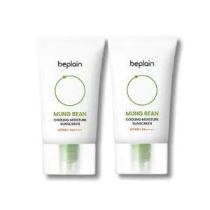 비플레인 녹두 쿨링 수분 선크림 50ml 2개