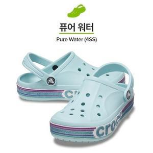 [크록스] 키즈 바야밴드 레인보우 글리터 클로그 T 209731-4SS 퓨어워터 민트 /