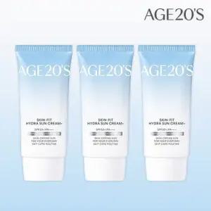 에이지투웨니스 스킨핏 하이드라 수분 선크림 50ml x 3개