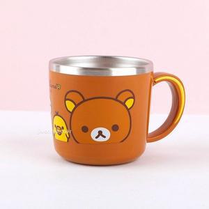 리락쿠마 스텐컵 260ml 해피 -브라운 WF265B9