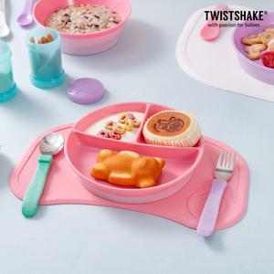 트위스트쉐이크 흡착식판 미니+그릇2종(플레이트+3칸)
