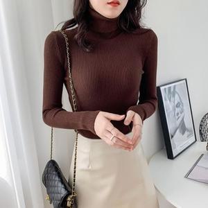 F65676 7컬러 얇고 포근 슬림핏 목폴라티 목티 폴라티