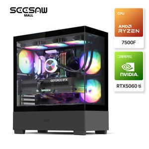 [시소몰] SEESAW 게이밍PC-0022 (7500F/RTX5060 ti) 고성능 게이밍 PC 데스크탑 본체