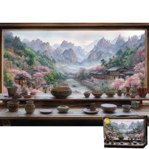 [퍼즐피플]평화로운 산촌 풍경 2000피스 일러스트 직소퍼즐
