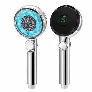 보드겜 샤워기 해드 Led 온도조절 고압 샤워해드+필터 L696