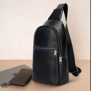 [하프클럽/]데일리 패션 가죽 슬링백