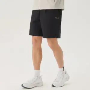 휠라 경량 스트레치 소재 믹스 반바지 FS2TRG2206X-BLK