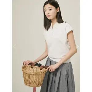 매장정품 빈폴레이디스 피케 캡 슬리브 반소매 T칼라 티셔츠 - 화이트 BF5342C731 592150