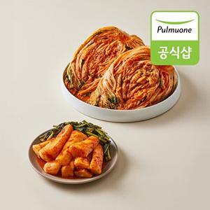 [풀무원]생산직송 사계절 아삭 포기김치 4kg+총각김치 2kg