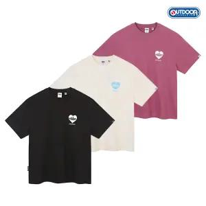 [아웃도어프로덕츠] HEART LOGO HALF SLEEVES (3COLORS)