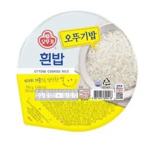 [오뚜기] 오뚜기 흰밥 210g 24개 즉석밥 백미 컵밥 햇반