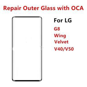 LG호환 벨벳 5G G9 G8 Wing V40 V50 ThinQ LCD 디스플레이 전면 터치 스크린 패널 수리 교체 부품 및 OCA