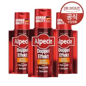 더블이펙트 카페인 샴푸 (지성용)  200ml X 3