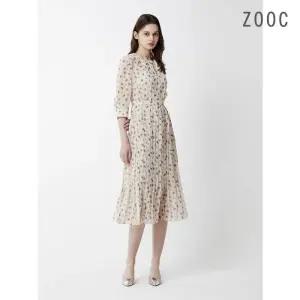 주크 ZOOC 플라워 프린트 플리츠 쉬폰 원피스 LE_Z242MSE019
