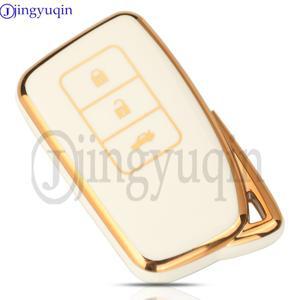 Jingyuqin TPU 자동차 키 케이스 커버 렉서스 NX300 GX470 IS250 쉘 Fob 거치대