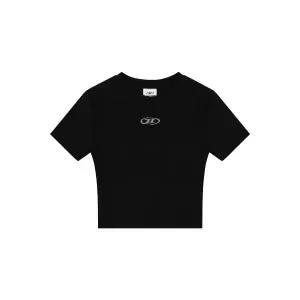 매장정품 BORN TO WIN SILVER B MODAL CROP T-SHIRTS [BLACK] BF2WST155BK 621794
